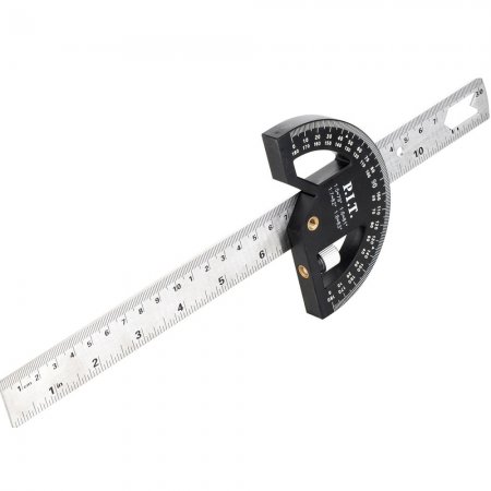 Транспортир с линейкой P.I.T. HSQR05-0300 - Фото 3