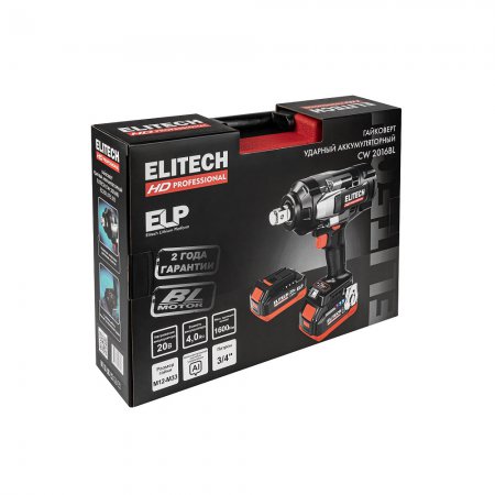 Аккумуляторный гайковерт Elitech HD CW2016BL(E2201.075.02) - Фото 7