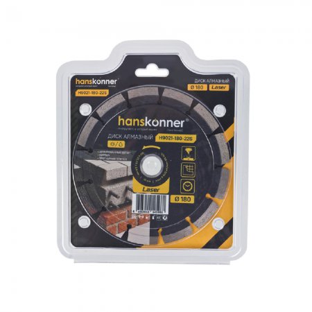 Алмазный диск Hanskonner H9021-180-22S - Фото 4