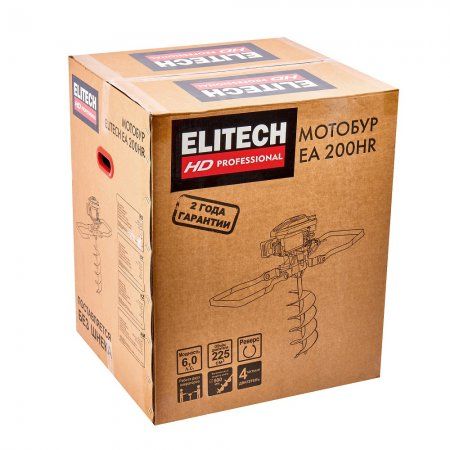Мотобур бензиновый Elitech HD EA200HR - Фото 11
