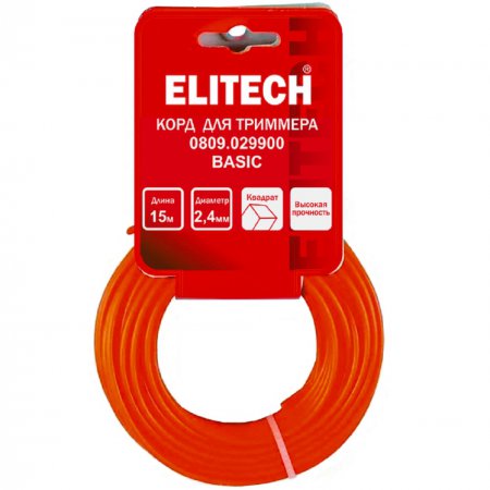 Леска для триммера ELITECH 0809.029900