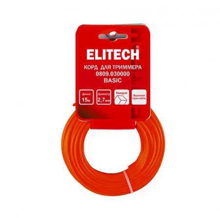 Леска для триммера ELITECH 0809.030000