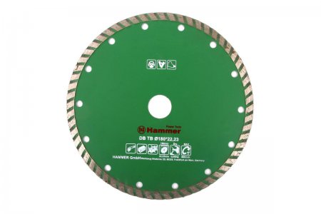 Диск алмазный Hammer Flex 206-114 DB TB 180*22мм  турбо