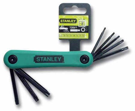 Комплект торцевых складных ключей STANLEY "TORX" 4-69-263