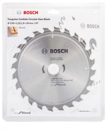 Диск пильный BOSCH 230*30-24T ECO WO 2.608.644.381 