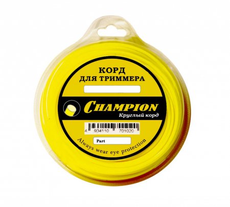 Корд триммерный CHAMPION Round 2.4мм *40м