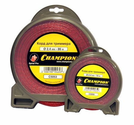 Корд триммерный CHAMPION Spiral Pro 2.4мм *15м