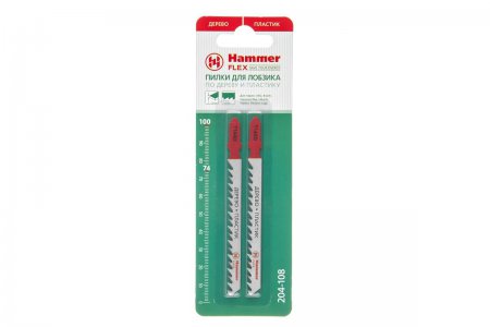 Пилка для лобзика Hammer Flex  JG WD-PL T144D