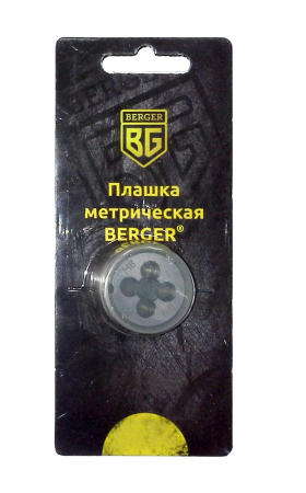 Плашка метрическая BERGER BG1010 М12х1,25 мм 