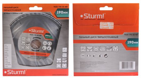 Диск пильный STURM 9020-190-30-48T 190*30*48T