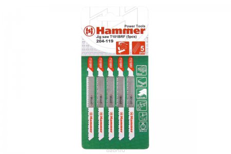 Пилка для лобзика Hammer Flex WD T101BRF 204-119 JG 74мм