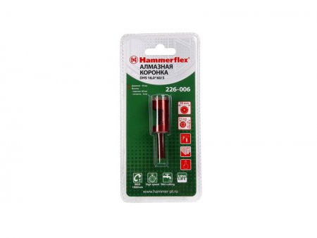 Алмазная трубчатая коронка Hammer Flex 226-006 DHS