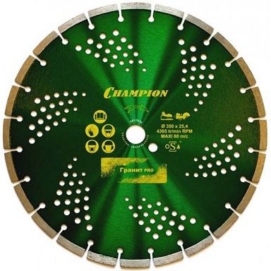 Диск алмазный гранит CHAMPION PRO 300/25,4/10 Laser Granitek