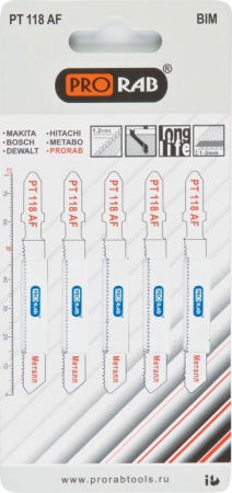 Пилки по металлу Prorab PT 118 AF