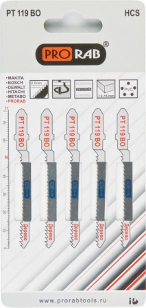 Пилки по дереву Prorab PT 119 BO