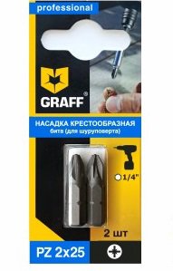 Бита GRAFF PZ 2x25 мм 