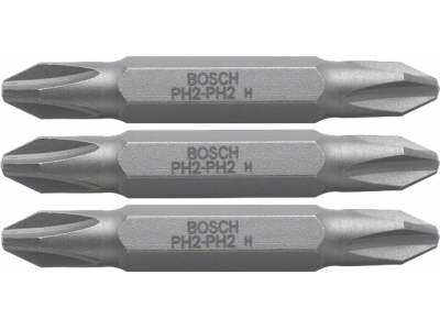 Бит Рh2\Pz2, 2-сторон , 45мм,1шт BOSCH 2.607.001.743