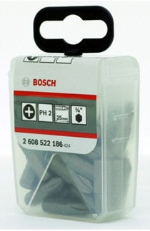 Набор бит TicTac PH2 (25 шт.) BOSCH 2.608.522.186