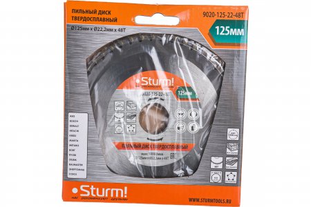 Пильный диск STURM 9020-125-22-48T  - Фото 1